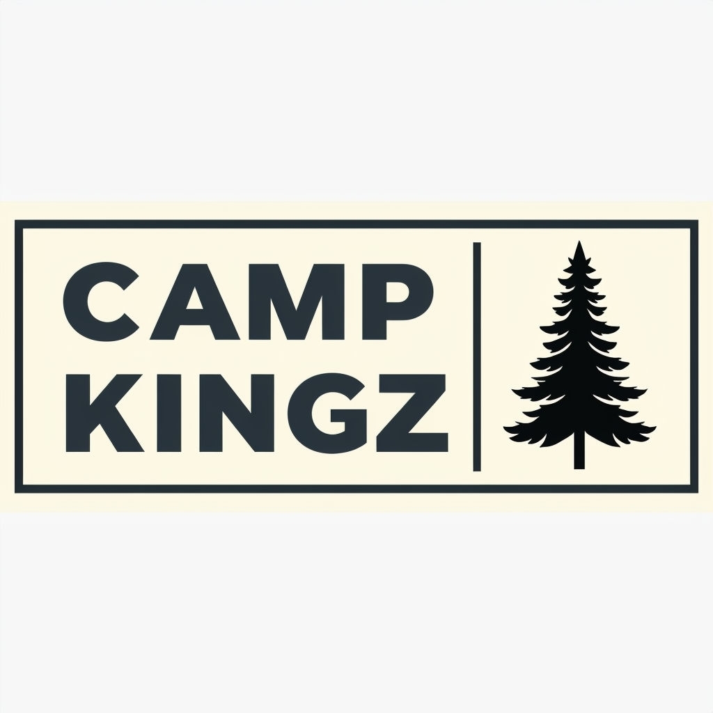 Camp Kingz Minimalist Design Illustration for Hats