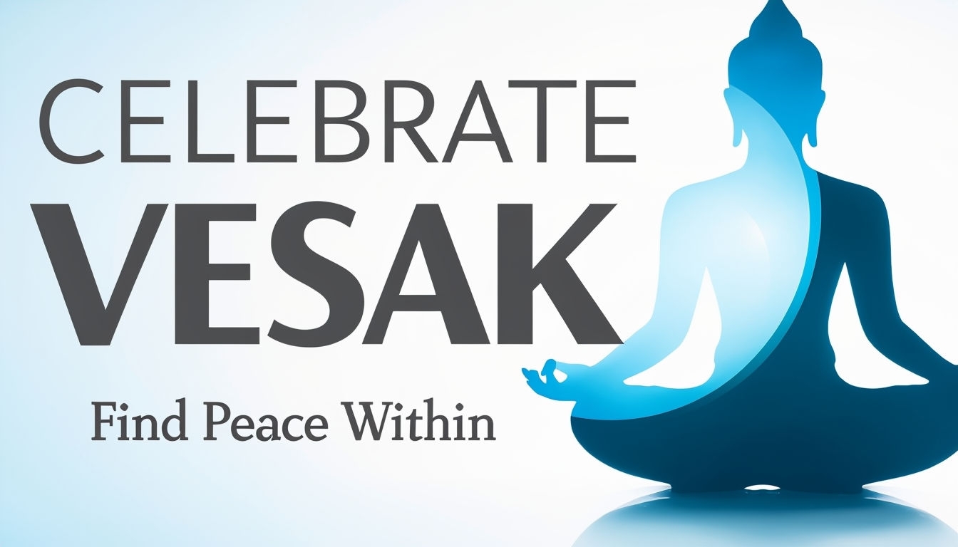 Meditating Figure Celebration for Vesak Day Art