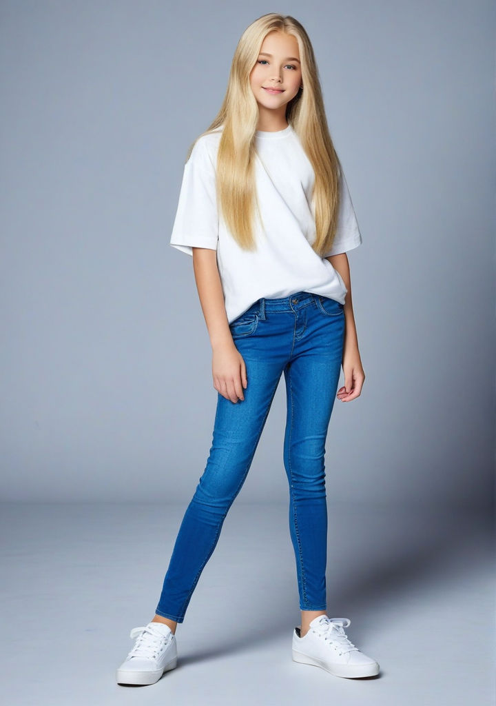 Full Body View With Shoes. Beautiful 14 Year Old Model By Martin ...