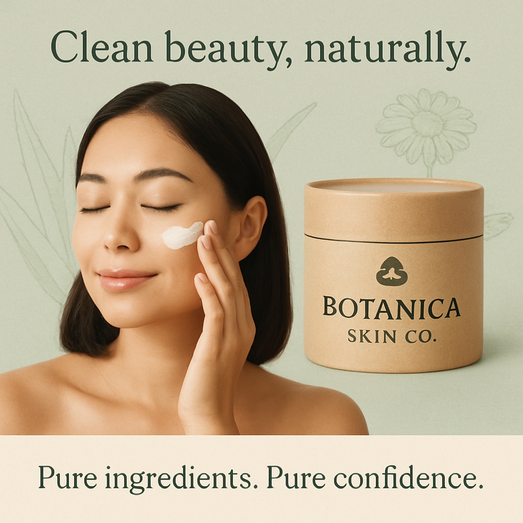 Serene Clean Beauty Promotion for Botanica Skin Co. Ads