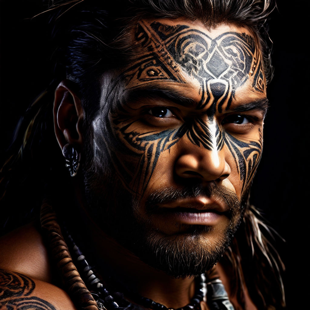 Maori man Louis with traditional tattoo on upper part of body, North  Island, New Zealand, Stock Photo, Picture And Rights Managed Image. Pic.  LKF-264622 | agefotostock