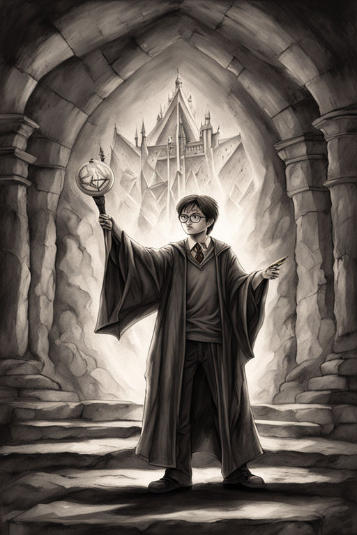 Harry Potter holding the Elder Wand aloft by Obito Uchiha (Tobi ...