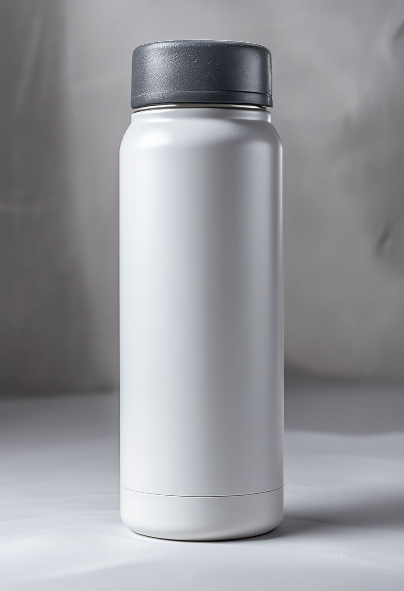 Photorealistic Reusable Water Bottle Mockup for Custom Designs