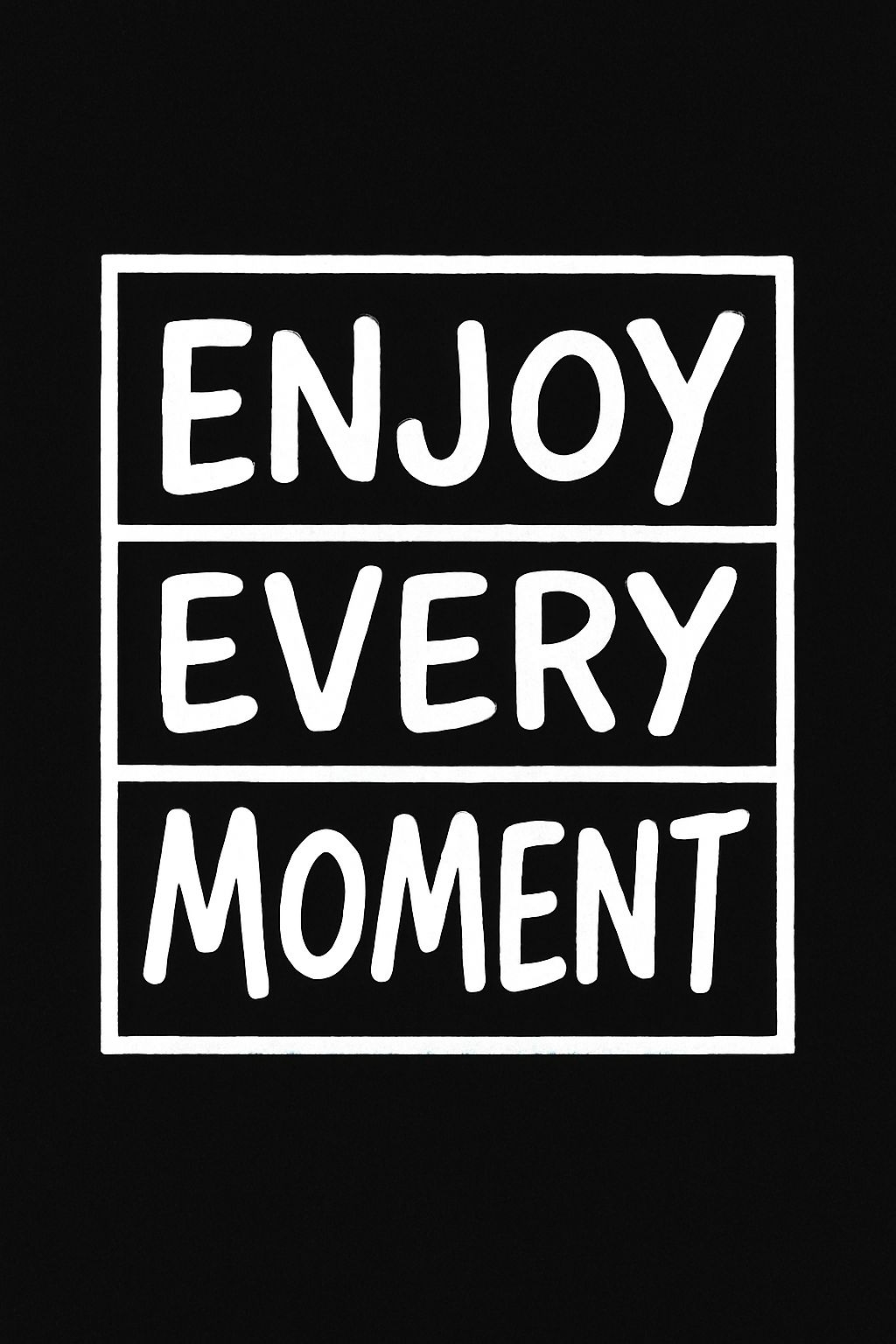 Enjoy Every Moment Minimalist Typography T-Shirt