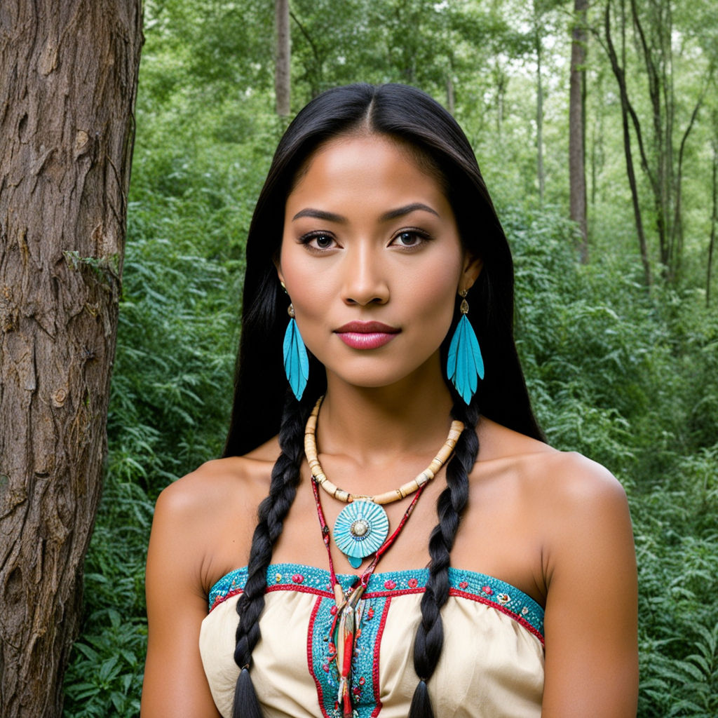 Photograph of disney s pocahontas in real life by andrew william