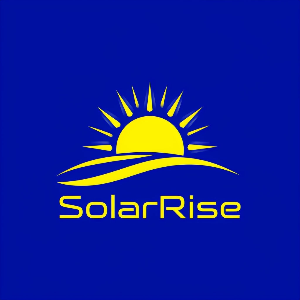 Dynamic SolarRise Logo Design for Renewable Energy Company