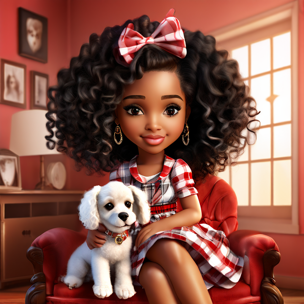 **An airbrushed hyper realistic African American chibi woman... by ...