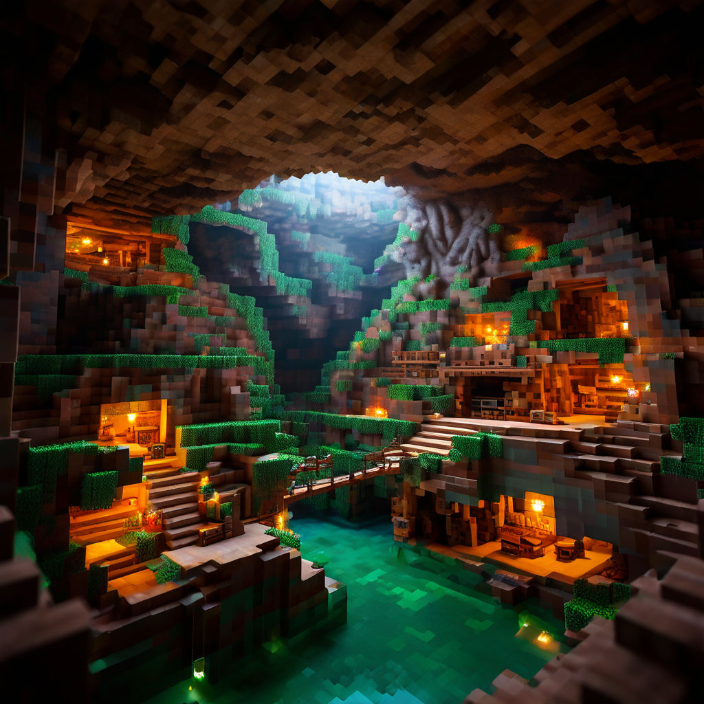 Minecraft cave