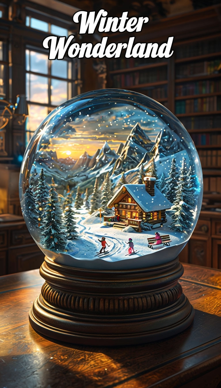 Winter Wonderland Snow Globe Photography Art