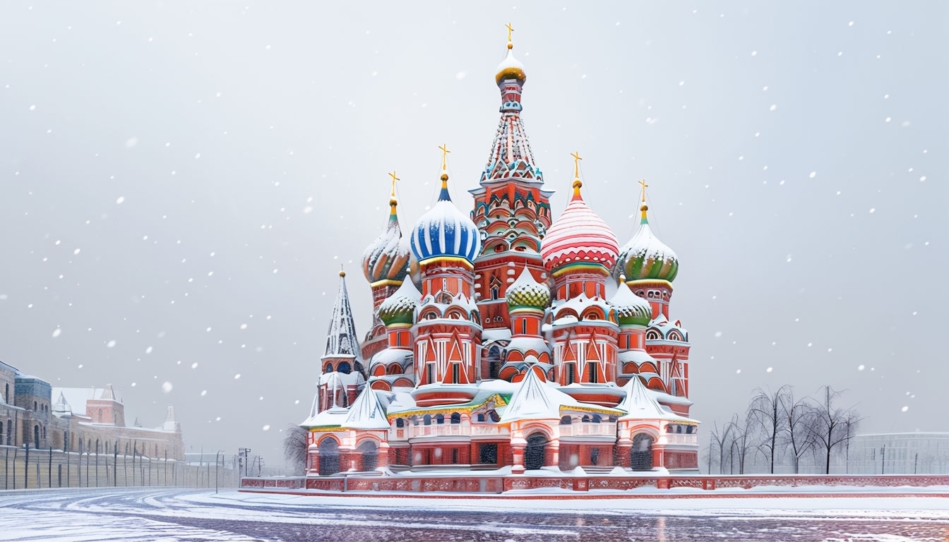 St. Basil's Cathedral Winter Wonderland Virtual Background