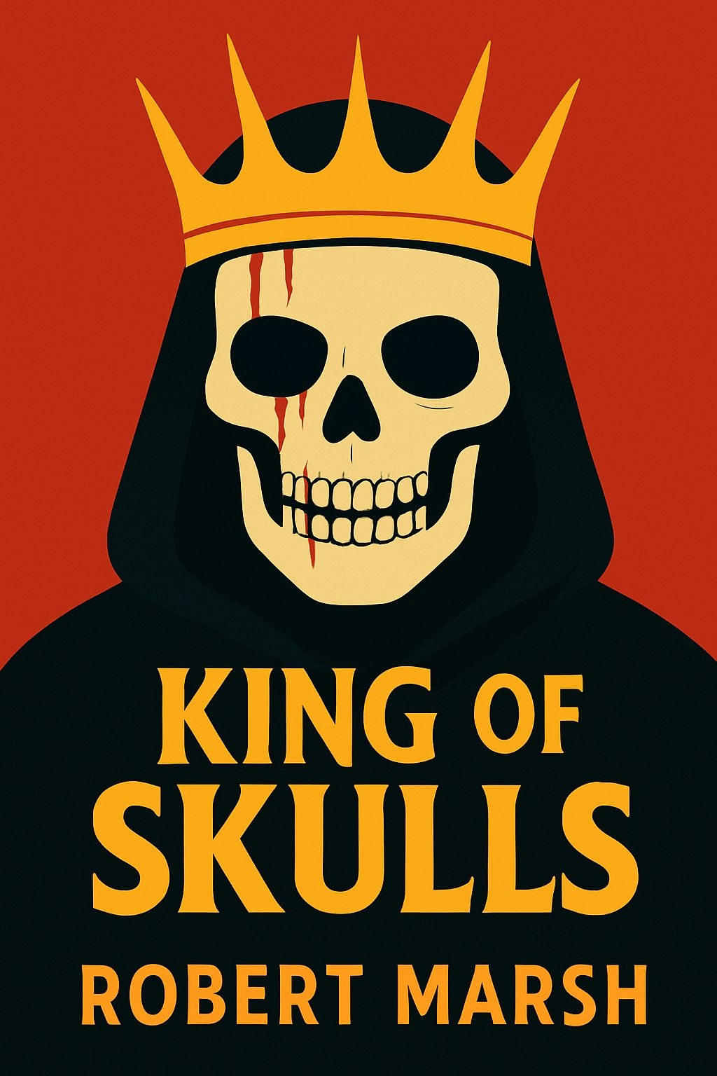 Stylized Skull with Crown Modern Book Cover Design EBook Cover