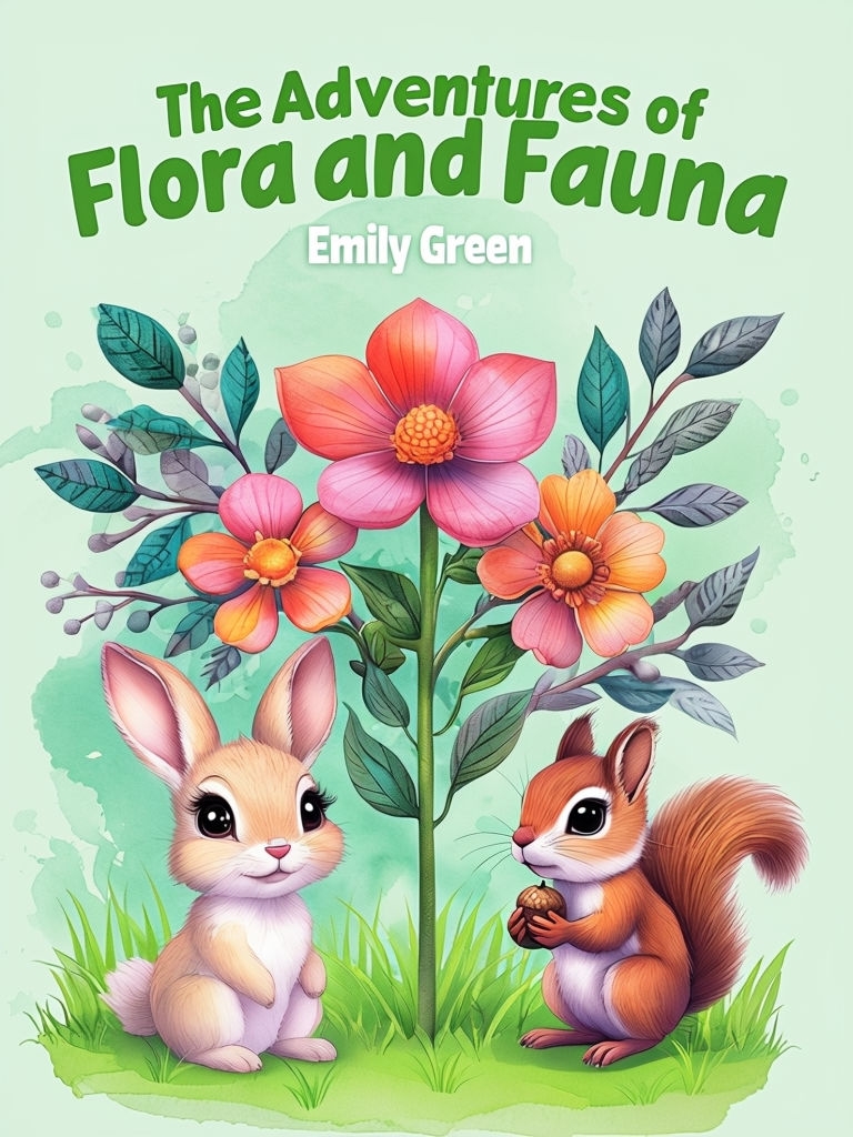 Whimsical Animal Adventures in Flora and Fauna EBook Cover