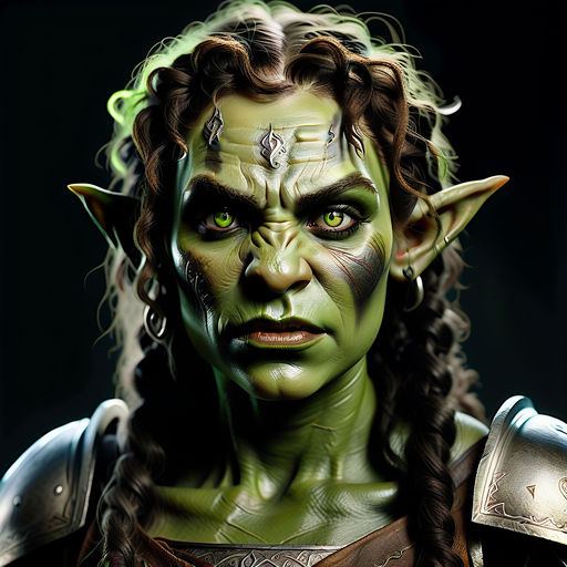 Photograph of a beautiful female orc from lotr by Kir Beaux - Playground