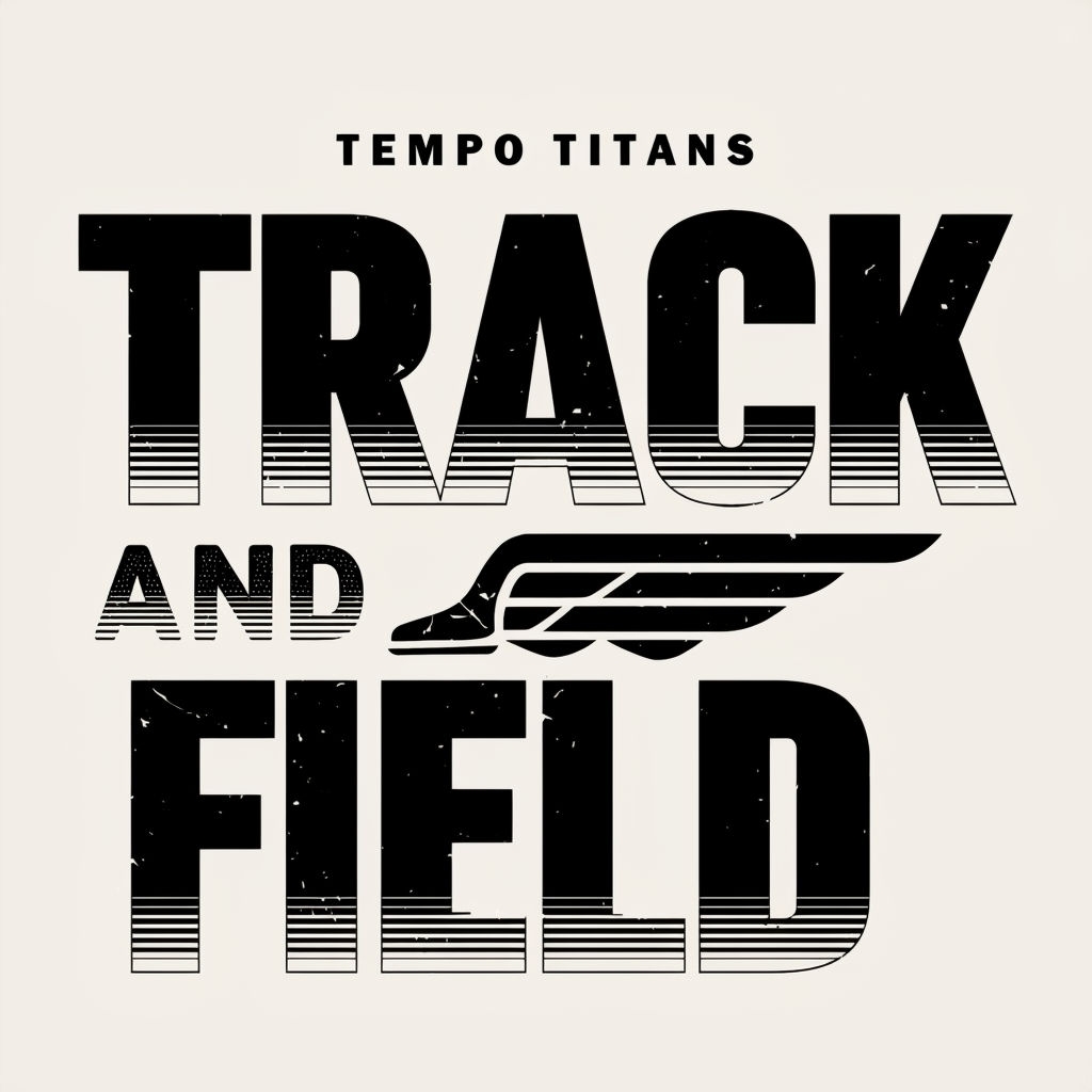 Vintage Tempo Titans Track and Field T-Shirt Design