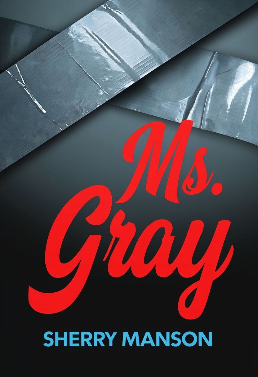 Striking Ms. Gray Duct Tape Design for Suspenseful EBook Cover