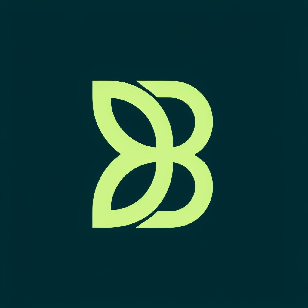 Minimalist Eco-Friendly 'B' Leaf Logo Design for Branding Logo