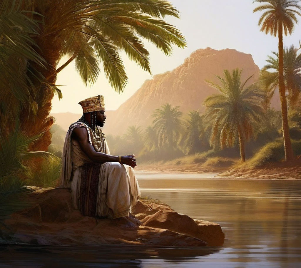 Time Is 4000 Years Ago One Men African Speaking To The Kin By Math time-is-4000-years-ago-one-men-african-speaking-to-the-kin-by-math
