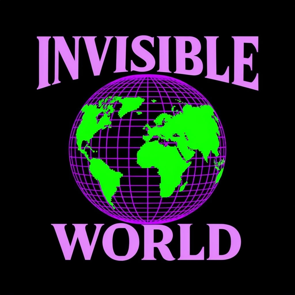 Futuristic Invisible World Globe Graphic T-Shirt