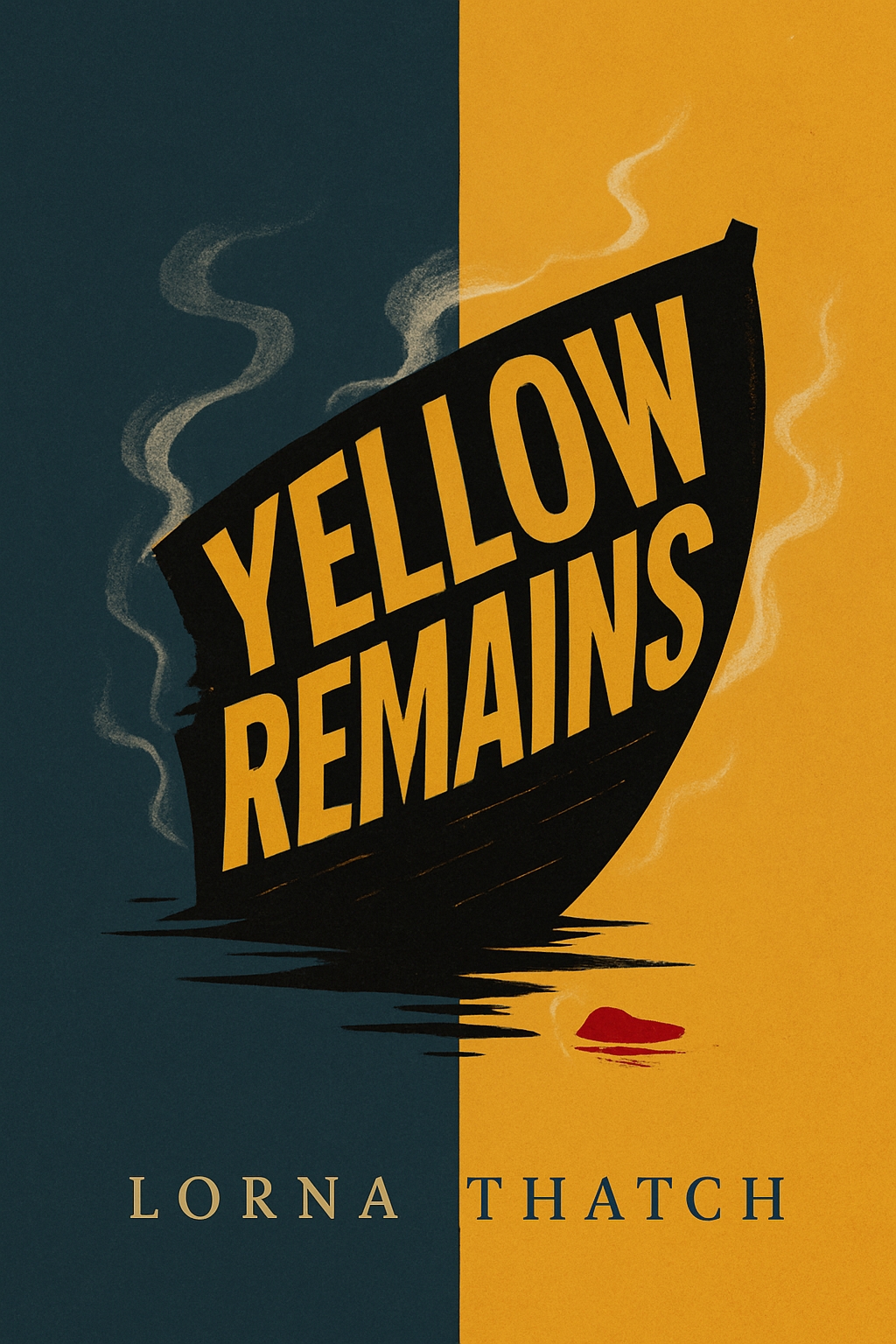 Striking Minimalist Yellow Remains EBook Cover Design