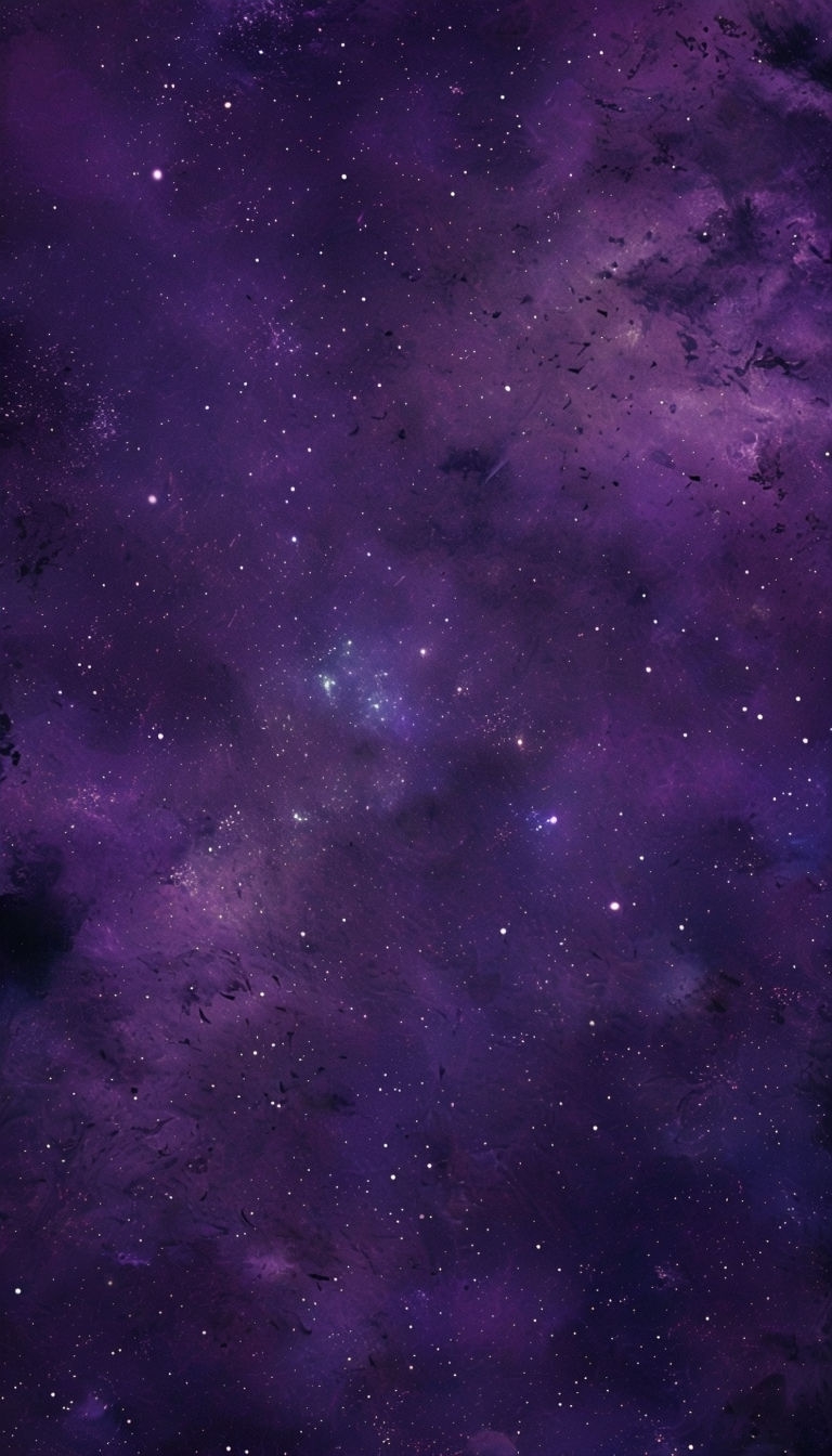 Mesmerizing Cosmic Starfields in Deep Purple and Blue Mobile Wallpaper