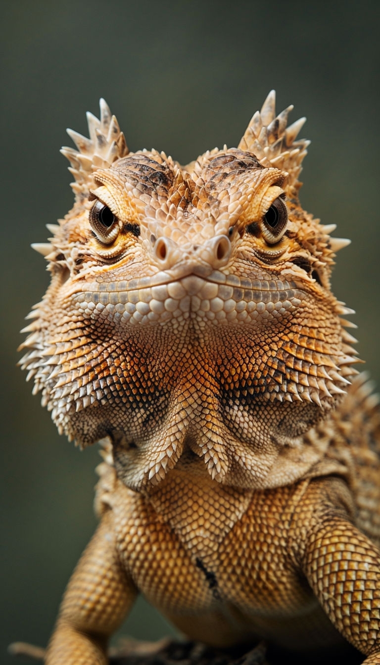 Stunning Close-Up Bearded Dragon Macro Photography Phone Case Cover