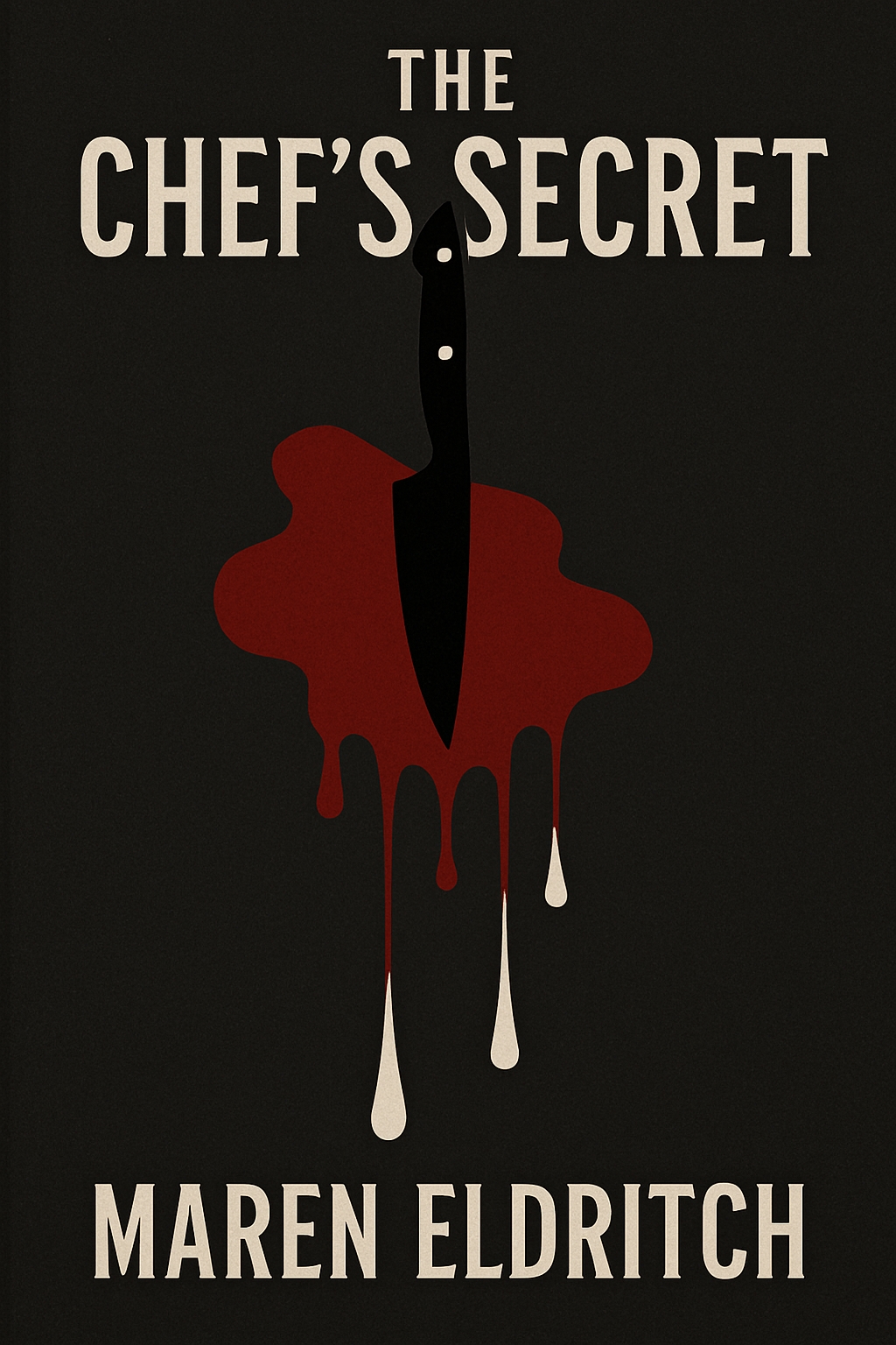 The Chef's Secret Dramatic Cookbook Design EBook Cover