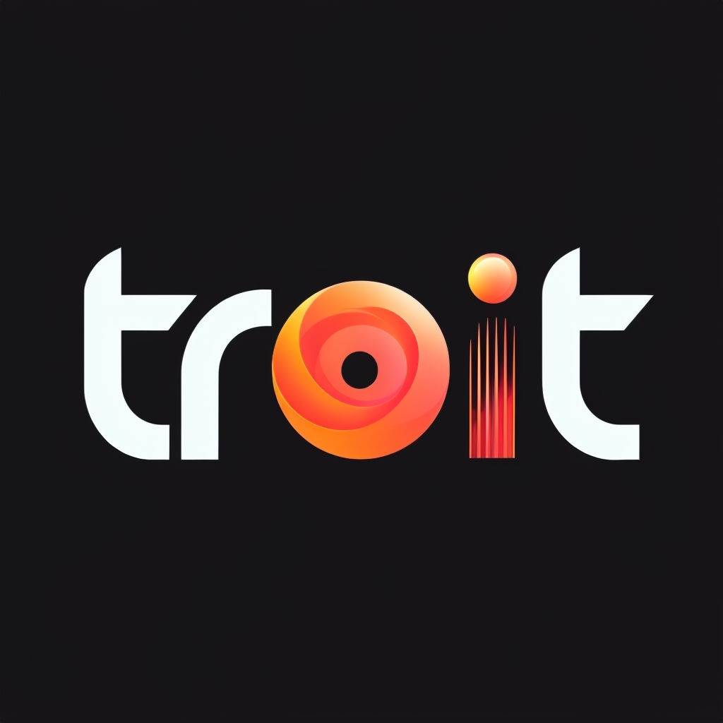 Sleek Minimalist Troit Logo Design in Vibrant Colors T-shirt
