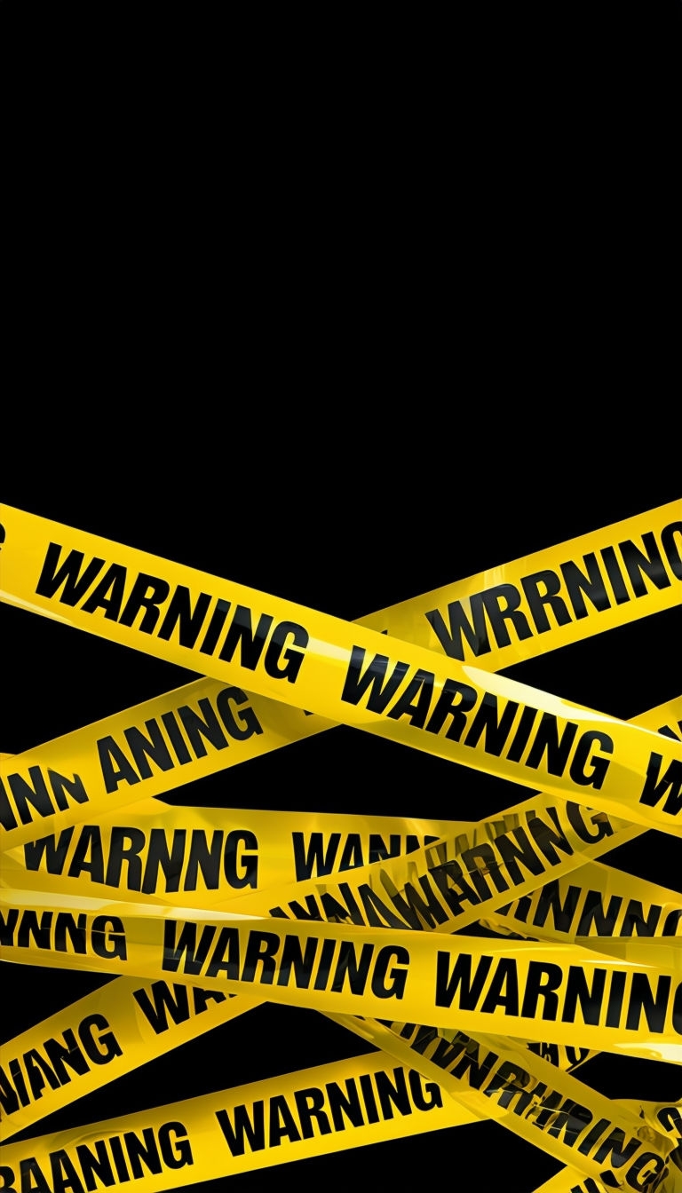 Bold Yellow Caution Tape Warning Design Phone Case Cover