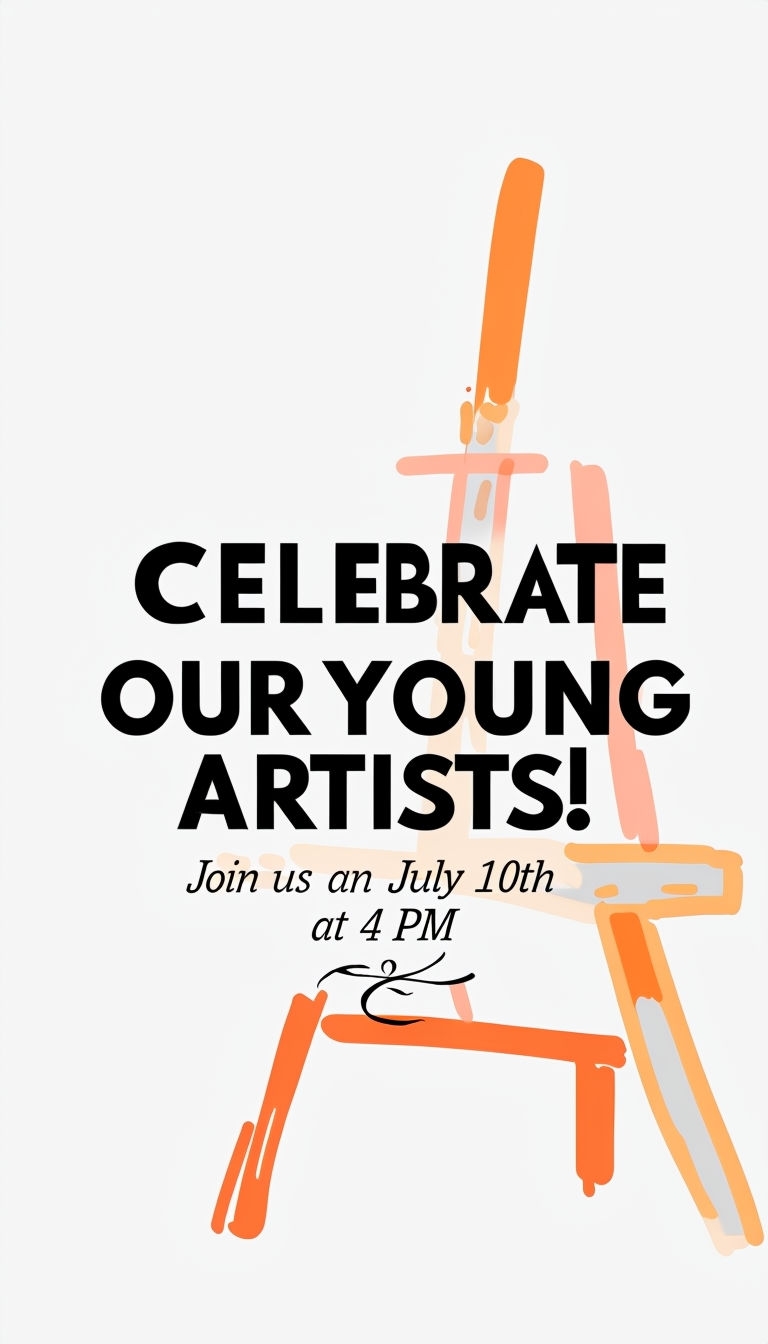 Celebrate Our Young Artists School Gallery Social Media Post