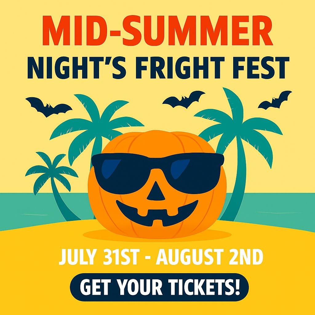 Playful Spooky Mid-Summer Pumpkin Festival Promotional Poster Social Media Post