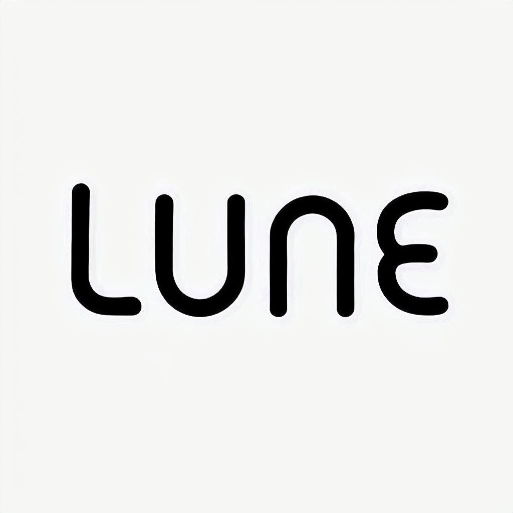 Calming Minimalist LUNE Logo for Wellness and Sleep Brand Logo