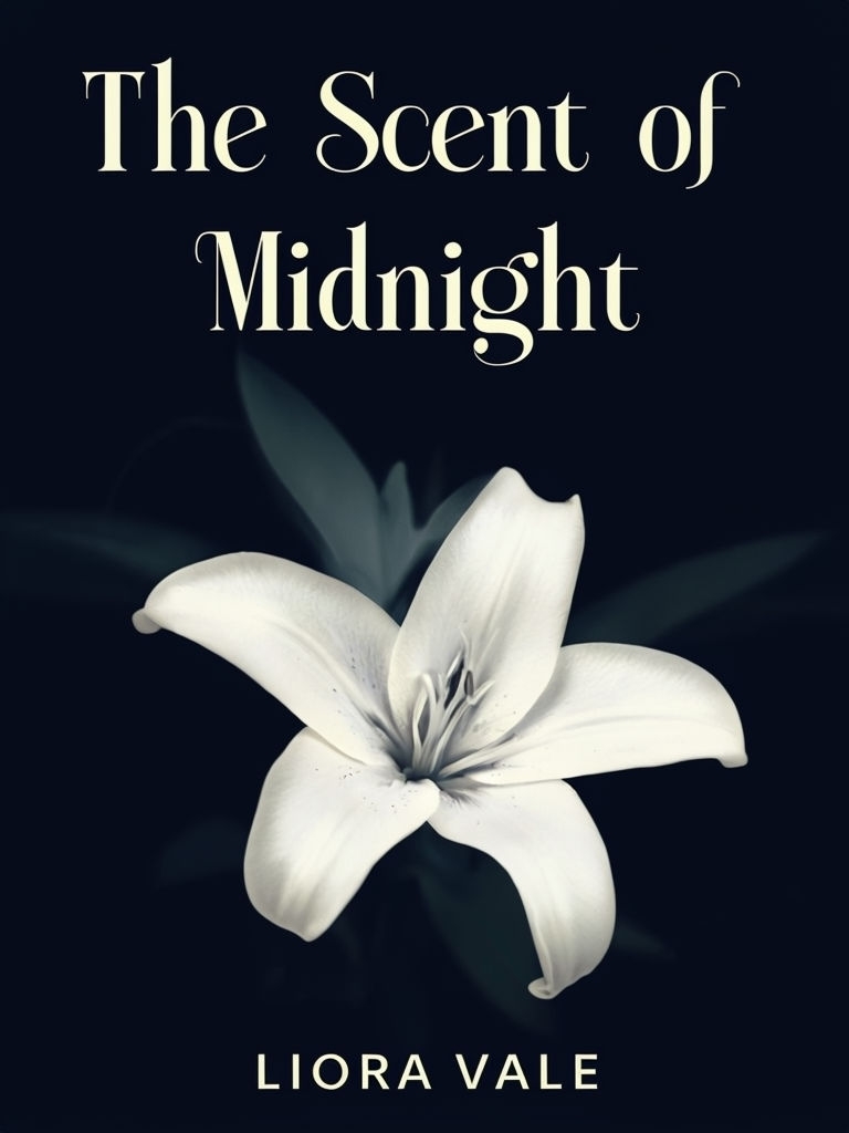 Elegant Minimalist The Scent of Midnight Book Cover Design EBook Cover