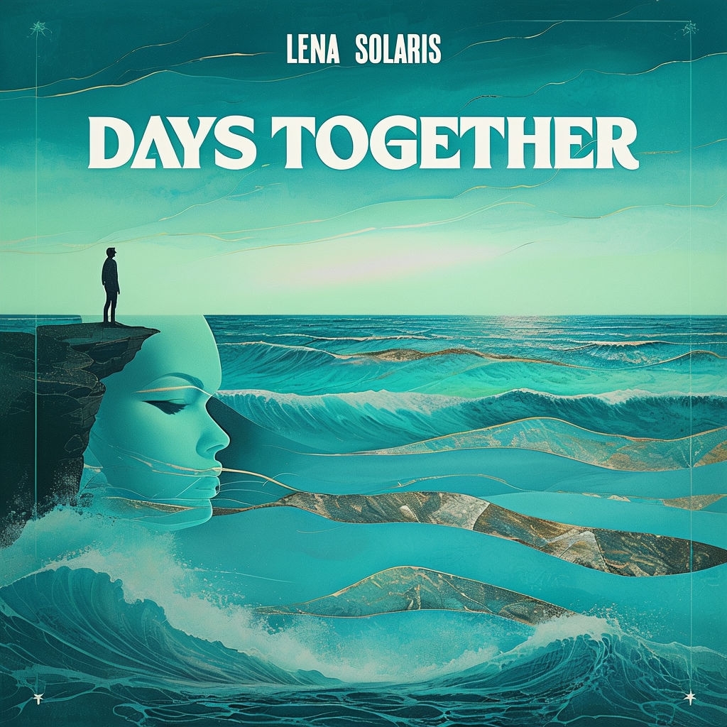 Vibrant Minimalist Days Together Album Cover by Lena Solaris 