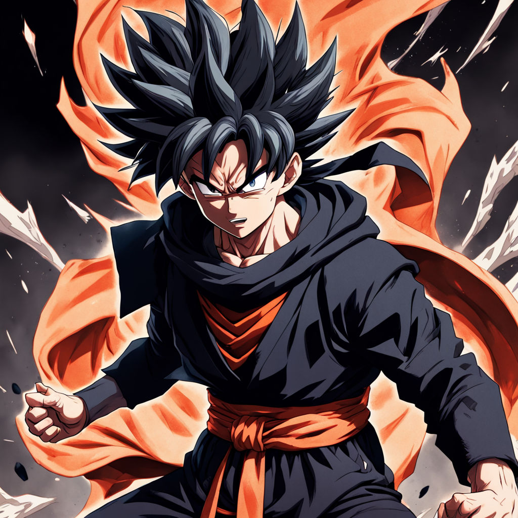 Goku Black fused with Gojo Satoru by Soltan Belahcene - Playground