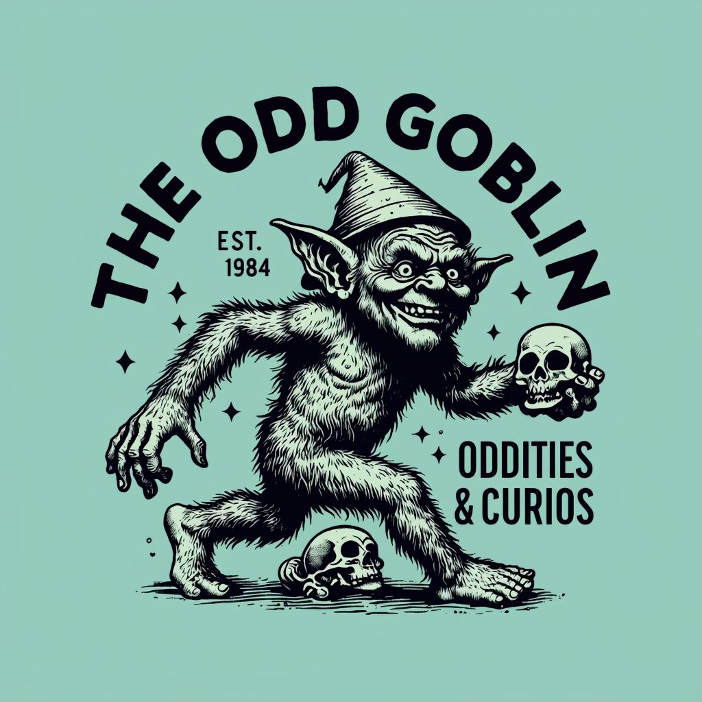 The Odd Goblin Whimsical Vintage Illustration T-Shirt