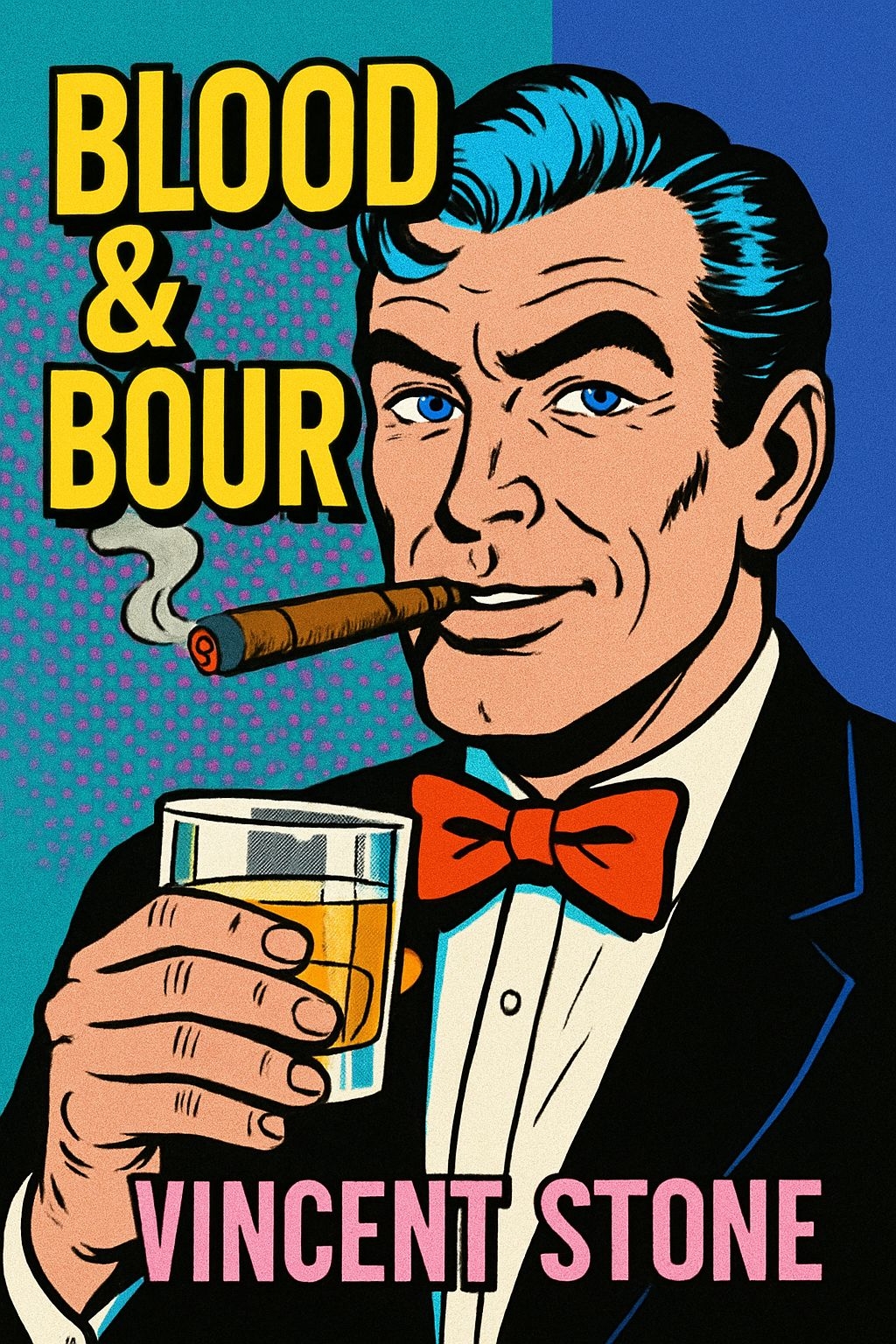 Vincent Stone: Blood & Bour Comic Book Style EBook Cover