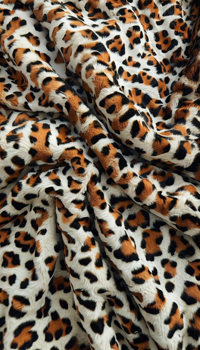 Luxurious Leopard Print Faux Fur Phone Case Cover Design