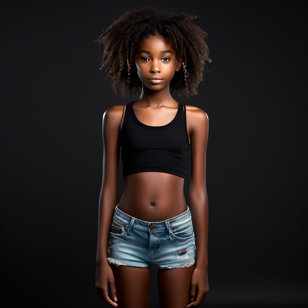 petite 15-year-old with dark brown skin and curly hair that she usually  wore pulled back into a ponytail. She had always felt self-conscious about  her appearance