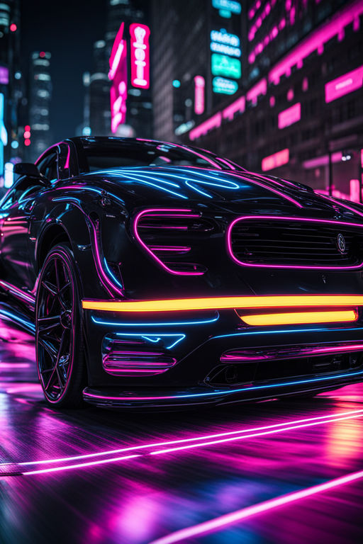 Black neon car wallpaper 4k by Al Hasan Patuary Playground