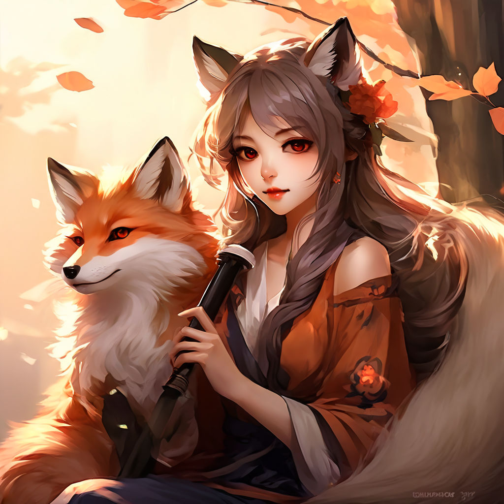 Anime fox girl