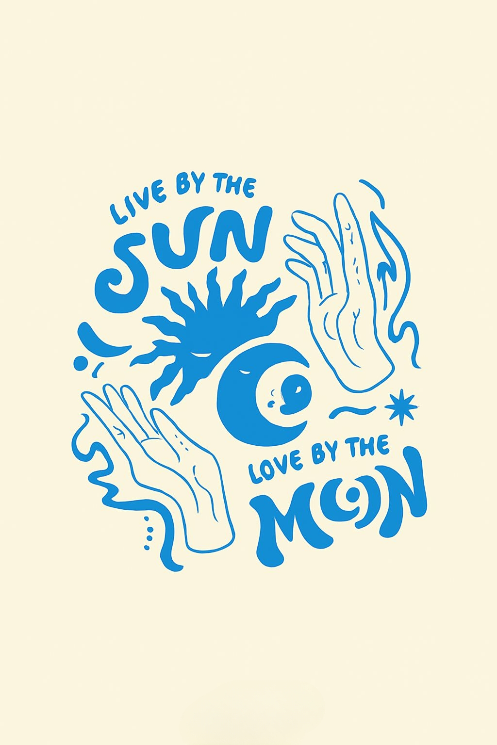 Live by the Sun Love by the Moon Graphic T-Shirt