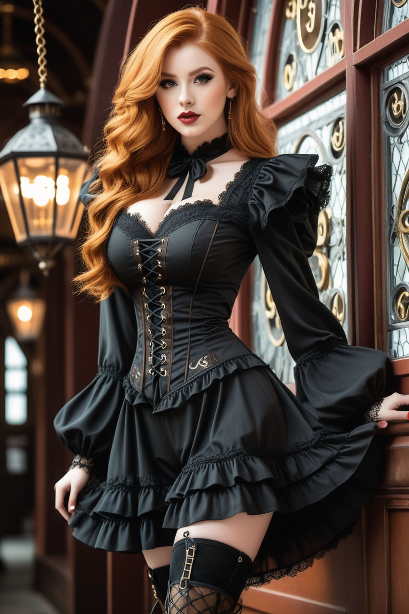 Gothic redhead