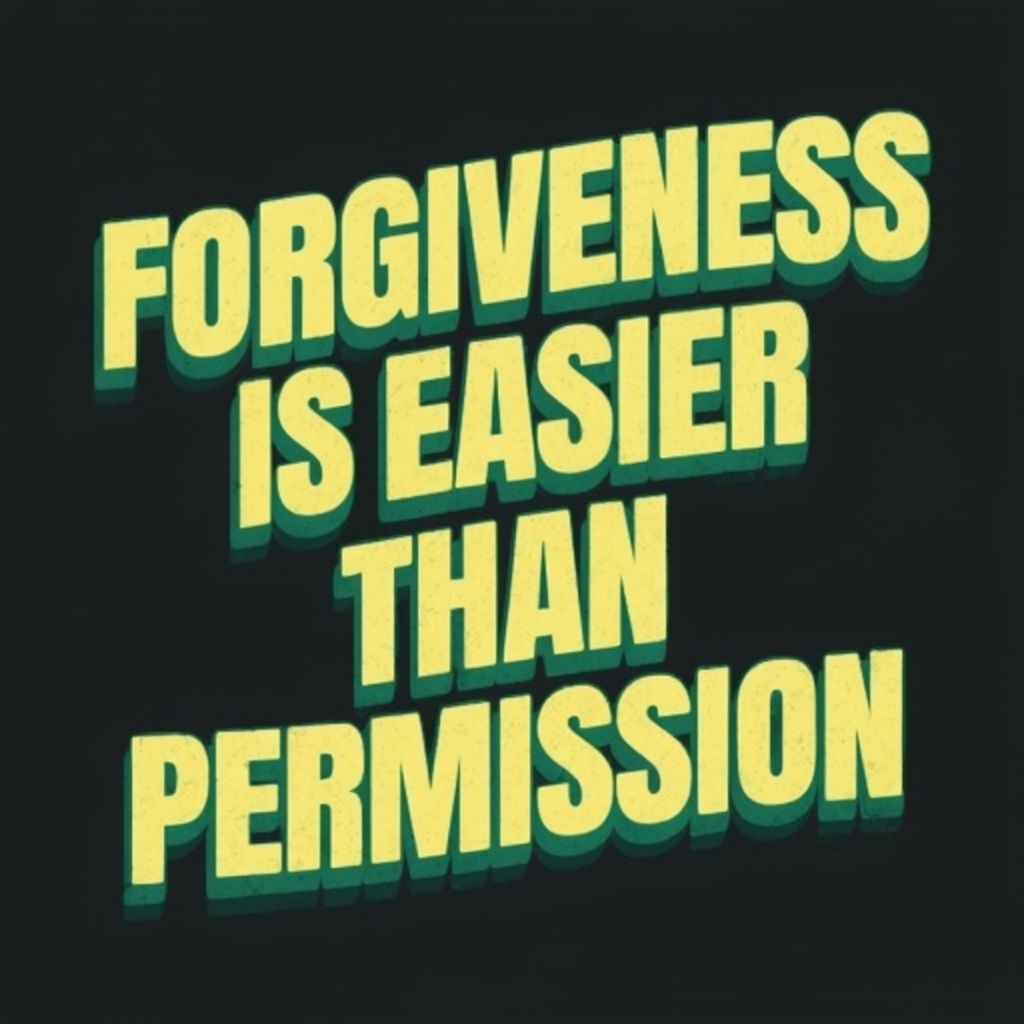 Retro Motivational Forgiveness Graphic Design T-Shirt