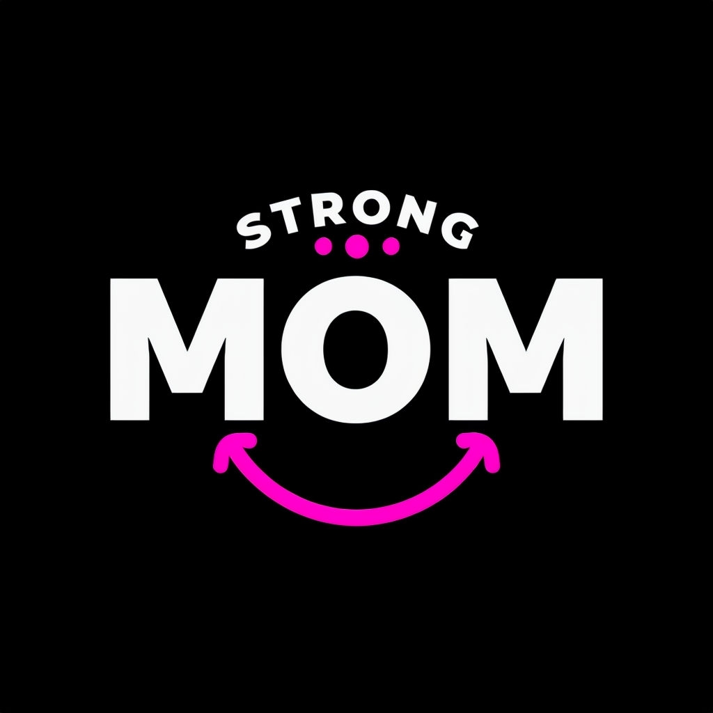 Strong Mom Positive Empowerment Design T-Shirt