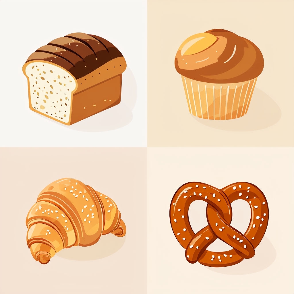 Charming Baked Goods Seamless Pattern Design for Bakery Decor Seamless Patterns