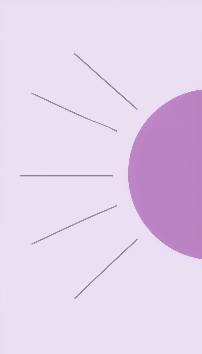 Clean Lavender Aesthetic Background with Circle and Lines Social Media Post