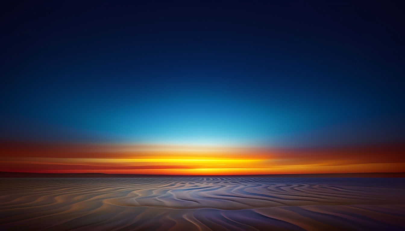 Tranquil Sunset Abstract Landscape Photography Virtual Background
