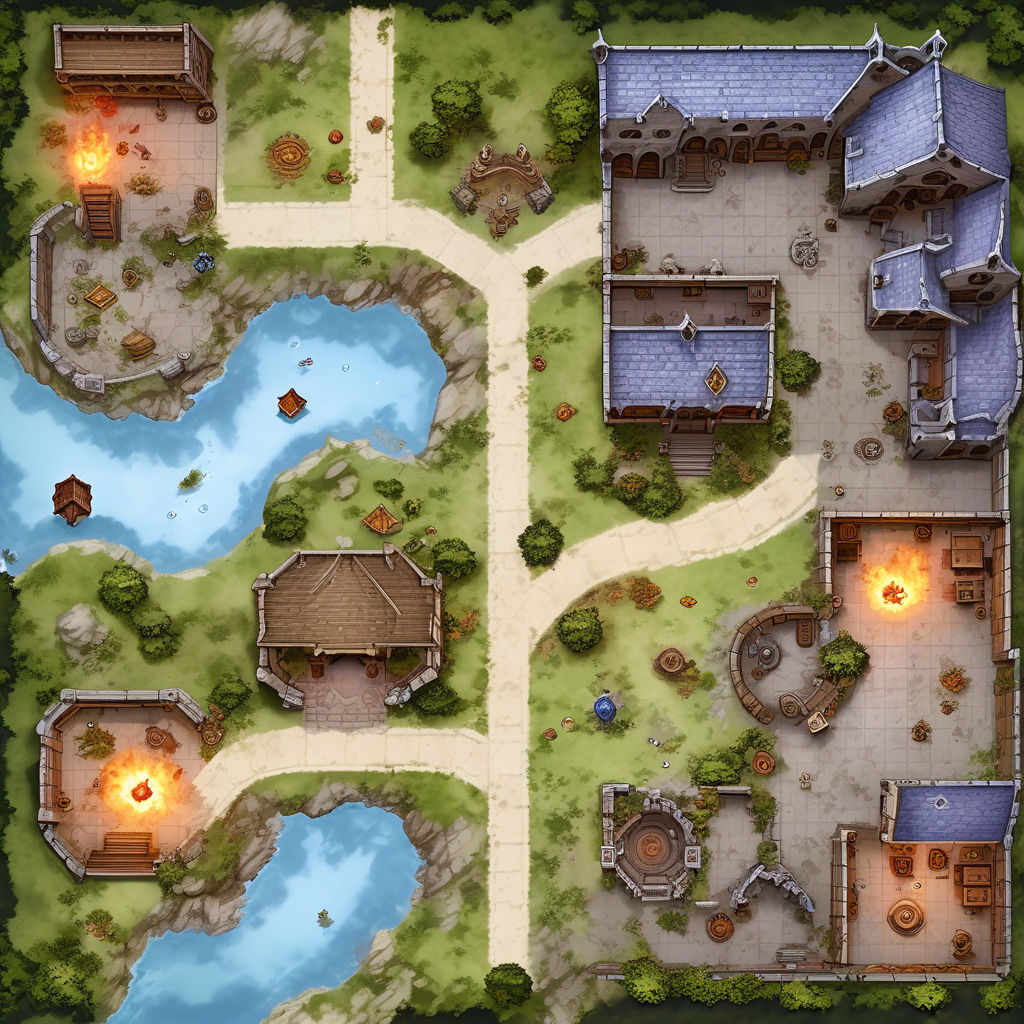 Dungeons and Dragons Battlemap by Lenny - Playground
