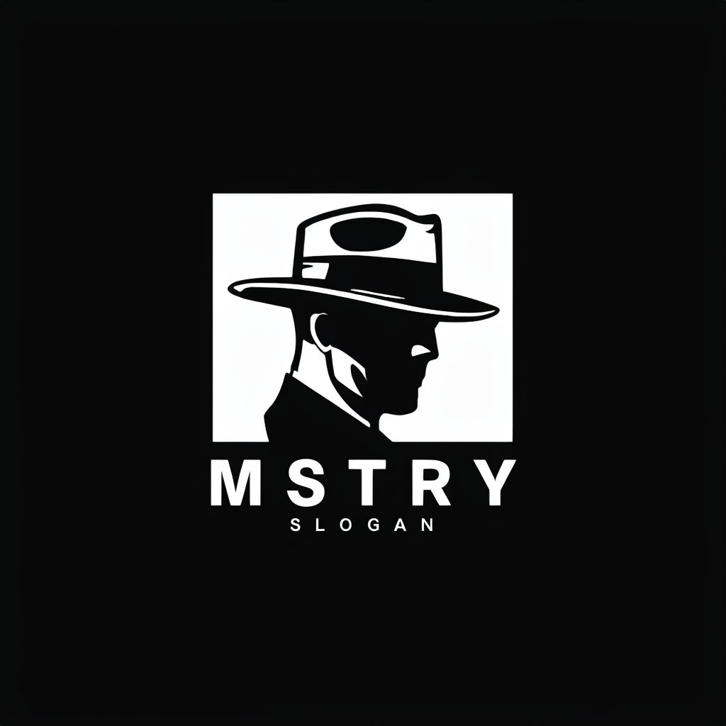 Minimalist Black and White MSTRY Logo Design