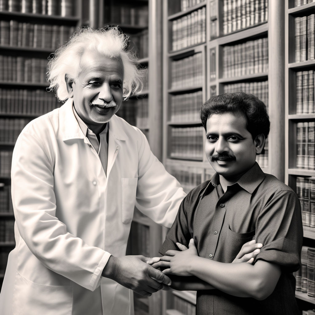 Dr.Anji Reddy with Albert Einstein image by raghavender rao Desai ...